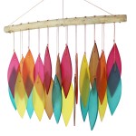 windgong met glasplaatjes - ASSORTED