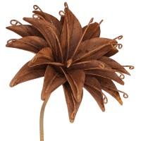 Bloem lelie in metaal 