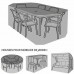 hoes voor tuintafel en stoelen - rond model - 163 cm diameter