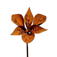 Bloem IRIS in metaal