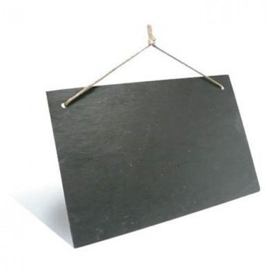 Leisteenbord 30 x 20 cm - set van 3 stuks