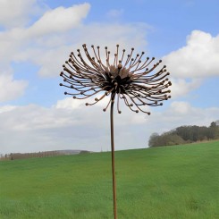 Paardebloem in metaal
