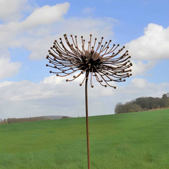 Paardebloem in metaal