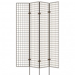 Paraventscherm 4 panelen van 150 x 30 cm - mazen van 10 cm