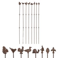 Decoratieve plantensteunen - set van ACHT stuks - 125 cm