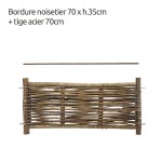 paneel in notelaarshout 70 cm (B) x 35 cm (H)