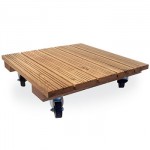 vierkante transportplank voor planten 60 x 60cm