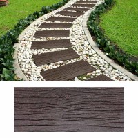 Rechthoekige rubberen tuintegel